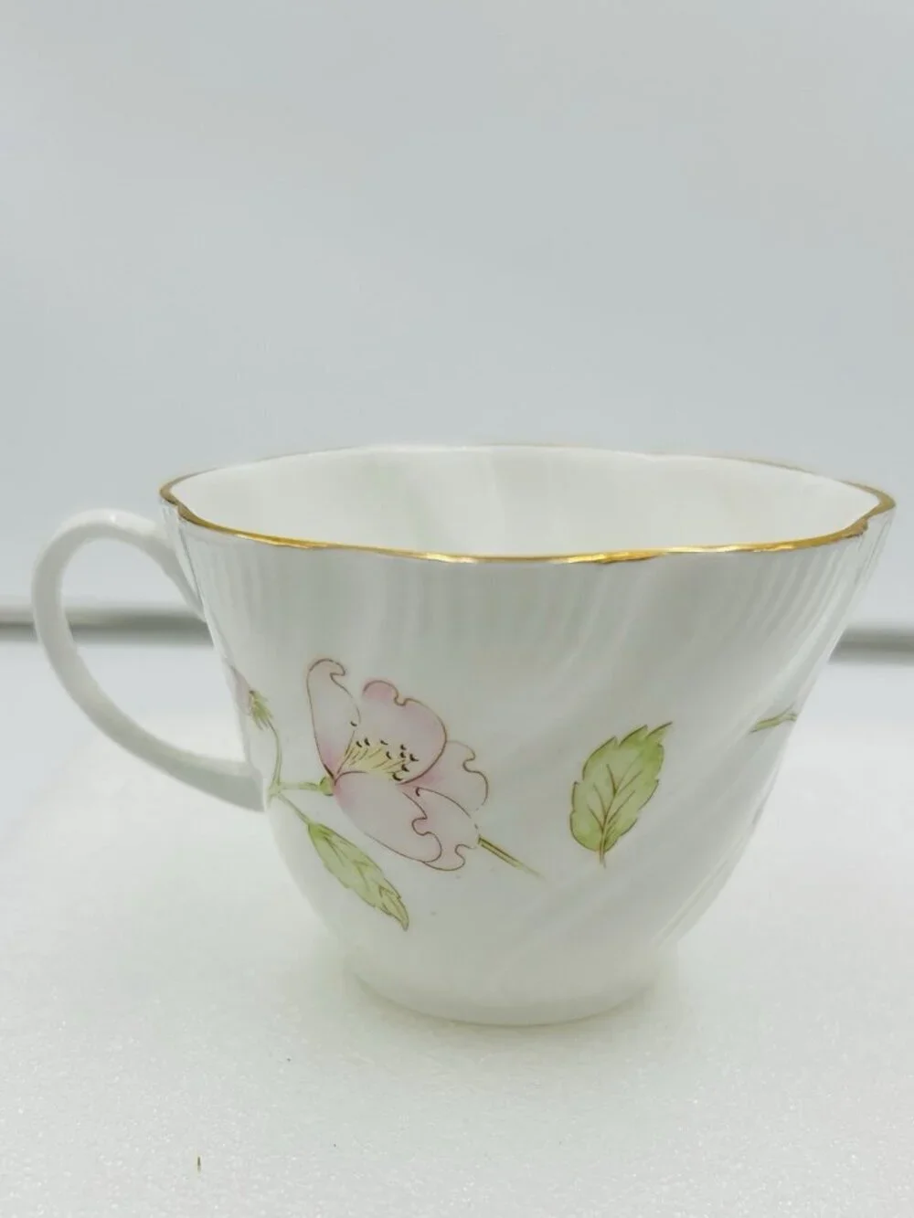 Queen’s Staffordshire England Fine Bone China Flat Teacup Melissa Vintage